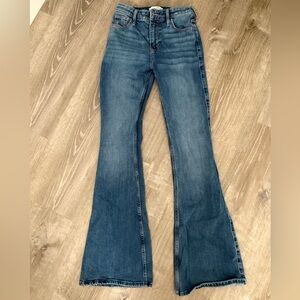 Abercrombie & Fitch Women's Dark Blue Flare Jeans